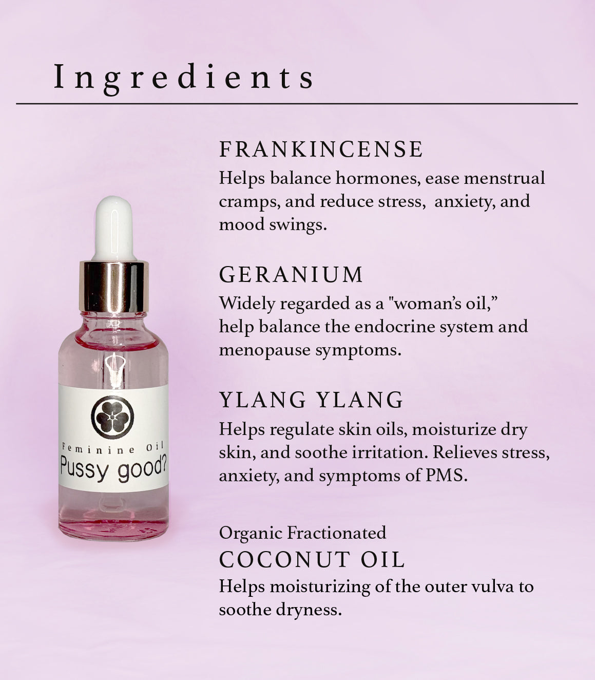 Feminine Oil - Pussy good?